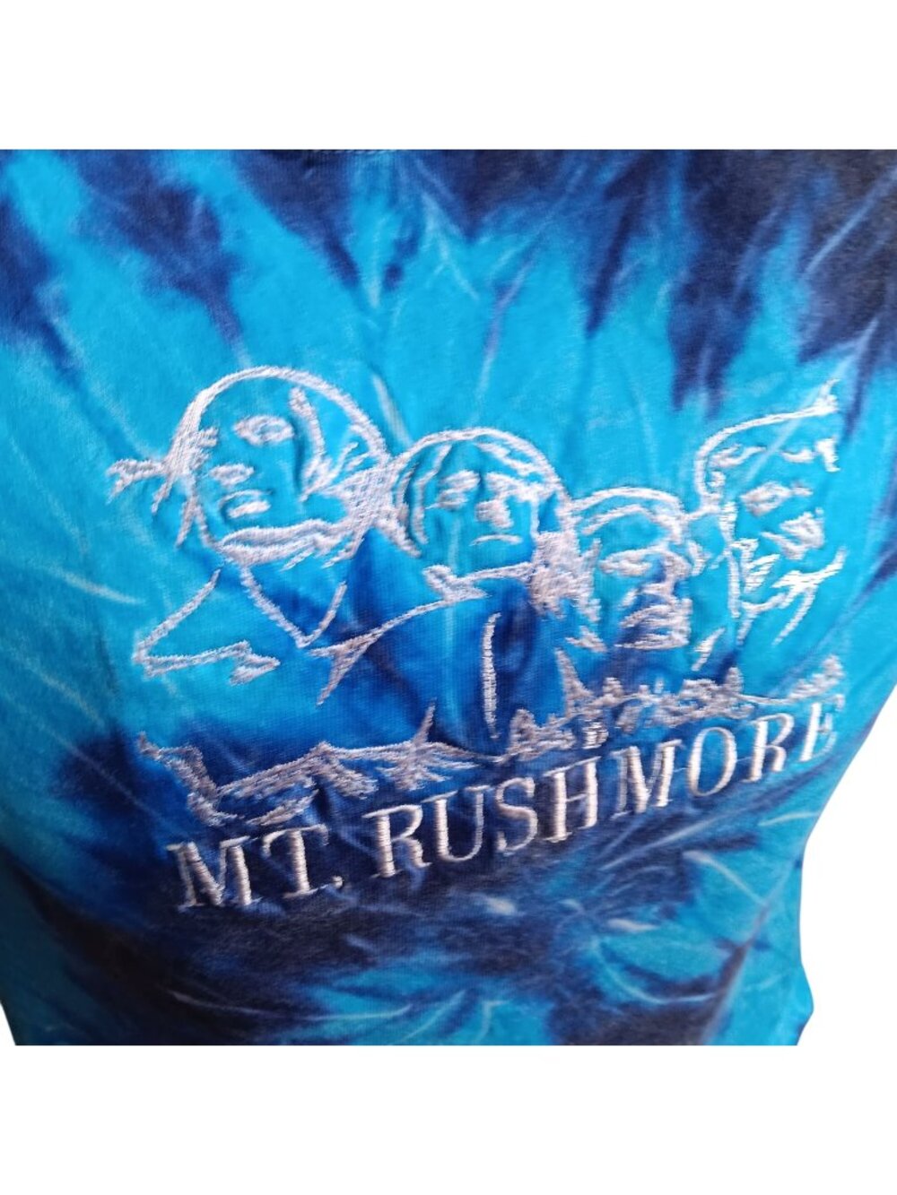 Tie-Dye Mt. Rushmore Graphic T-Shirt Yazbek Youth Large Mens Small XS